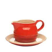 Chasseur La Cuisson Gravy Boat & Saucer 450ml Red
