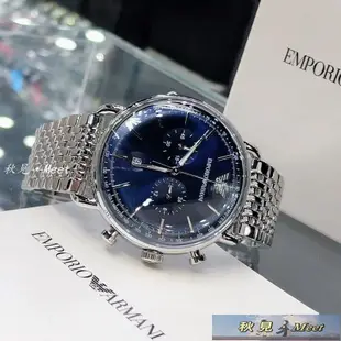 商務手錶 Armani阿瑪尼手表男商務石英腕表 鋼帶大表盤運動防水男表AR11238機械表 -促銷