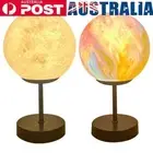 3D Print Bedside Table Lamp Creative Moon Sleeping Light for Home Bedroom Decor