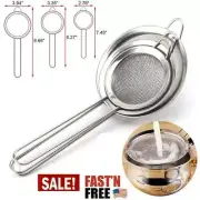 Kitchen Wire Fine Mesh Oil Strainer Flour Colander Sifter Sieve Stainless Steel
