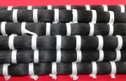 500g Mongolia natural black hair horse tail 70-75 cm