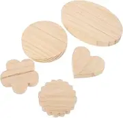 ERINGOGO 5 Pcs Clay Doll Base Wooden Display Rack for Doll Models Creative Pottery Figure Stand for Organizing and Showcasing Home Store Shop