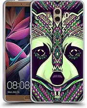 Head Case Designs Raccoon Aztec Animal Faces Series 5 Soft Gel Case and Matching Wallpaper Compatible with Huawei Mate 10
