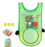 Dodgeball Tag Game - Dodgeball Tag Sticky Vest and Balls | Dodgeball Game Set | Throwing Target Catching Ball Set | Portable Kids Dodgeball Toy with Sticky Vest for School, Yard, Outdoor