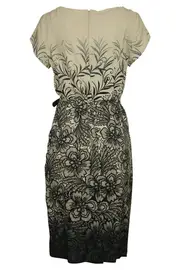 Etched Flower Shift Dress--STI-SA005D23