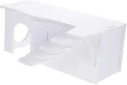 VICASKY Hamster Hideout House with Ladder Multi Use Guinea Pig Resting Space Durable Safe Mouse Habitat for Pets Secluded Retreat for Play Sleep