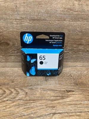 HP 65 Black Ink Cartridge N9K02AN Expires May 2025 Condition Is New