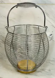 Wire Egg Basket New 8” Tall