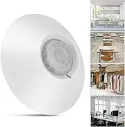 Movement Sensor of The Ceiling Infrared Body with Ultrahish Detection of an Anti -fledged Alarm, Suitable for Home Safety, Made ABS