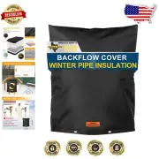 Insulated Backflow Preventer Cover: 14"W x 18"H for 5°F Pipe Freeze Protection