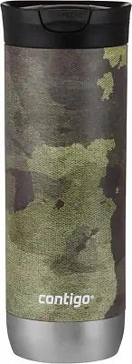 Huron Stainless Steel Travel Mug with SNAPSEAL Lid, 20Oz., Camo