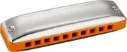 SESSION STEEL C Harmonica - Stylish Silver with Durable Stainless Steel Reeds