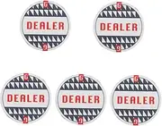 Totority 5pcs Banker Number Sign Game Tokens Gambling Game Accessory Poker Game Chips Poker Chip Holder Poker Chips Poker Gambling Tokens Chips Plaything Number Chips Counting Money Tokens
