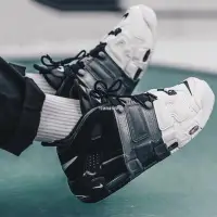 在飛比找Yahoo!奇摩拍賣優惠-Nike Air More Uptempo 96 QS 黑灰