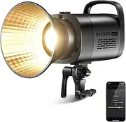 [NEEWER] CB60B 70W LED Video Light with 2.4G/APP Control, COB Bi Color Bowens Mount Continuous Output Lighting 2700K-6500K 34000Lux/1m CRI97+/12 Effects for Studio/Outdoor Photography/Video Recording