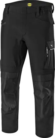 Diadora Utility Carbon Softshell Performance, workwear pants , color: Black , size: L