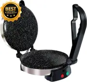 Electric Roti & Tortilla Maker 215mm Nonstick Plates Auto Temp Control
