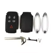 Compatible with For Jaguar XF XKR XK XFR Black Remote Key Shell + Blade