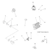 Polaris Thermal Switch, Genuine OEM Part 4011980, Qty 1