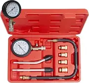 8pcs Cylinder Compression Tester Gas Engine Gauge Kit Tool Auto Car Motorcycle