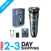 Rechargeable 3D Electric Shaver with Pop-Up Trimmer & 4D Floating Head for Men