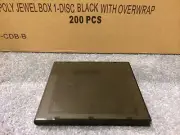 Black Poly CD Cases (200) Part # PJB 1-O/B