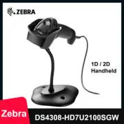Zebra Symbol DS4308-HD 2D Corded Handheld Barcode Scanner with USB Cable & Stand