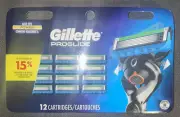 Gillette ProGlide Razor Blades for Men - 12 Refill Cartridges