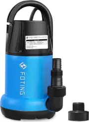 Sump Pump 1HP Clean/Dirty Submersible Water Pump, 4600GPH Utility Pump Thermopla