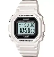 Casio F108WHC-7A, Chronograph Watch, White Resin, Alarm, 7 Year Battery, NEW