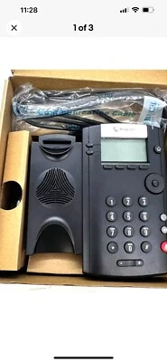 Polycom VVX 201 Desktop Phone Skype POE New In Box