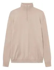 [Les Deux] Greyson Half Zip Knitwear in Beige
