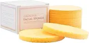 Facial Sponges - Compressed Face Cleansing Pads, Soft exfoliatng Makeup Remover | 50pcs Natural Compressed Cellulose Face Sponge, Deep Cleaning Beauty Tool, Facial Wash Scrub Skin Cleanser for Skin