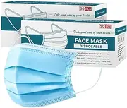 Puredi Anti Dust Filter Disposable Protective Sanitary Face Mask 120-Pieces Pack, Blue
