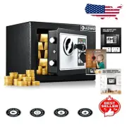 Durable Alloy Steel Small Safe Box with Dual Access for Home & Office Security