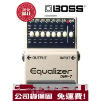 在飛比找蝦皮購物優惠-萊可樂器 BOSS GE-7 效果器 Equalizer 等