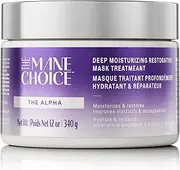 The Mane Choice Alpha Green Tea & Carrot Strengthening & Restorative Treatment Hair Mask for Coily, Wavy & Curly Hair, 12 Ounce, Supports Natural Hair Growth & Retention