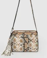 Print Tassel Crossbody Bag