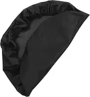 GANAZONO Outdoor Fire Pit Cover Oxford Round Fire Pit Lid with Elastic Hem for Built Pits Black Durable Protection Against Weather Elements