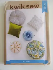 Kwik Sew K4327 Tufted & Textured Pillows, 16" & 26" Round, 18" Square UC Pattern