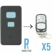 5 x Liftaway LA237 UHF Compatible Gate/Garage Door Remote Control