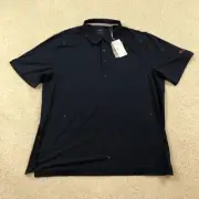 Puma Cloudspun Polo Golf Shirt Mens XL Love Pattern New 533854 02 Navy Blue