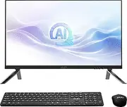 MSI Modern AM273Q AI AIO Desktop: 27" QHD, Intel Core 7-155H, 32GB Memory, 1TB M.2 NVMe SSD, WiFi 6E, BT 5.3, Black, Windows 11 Pro: 1UM-037US