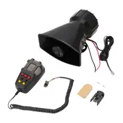 7 Tones Car Truck Alarm Speaker PA Siren Horn Warning Microphone System D1O1