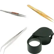 Precision Jewelry Repair Tool Set - Loupe, Tweezers, Watchmaker Tool