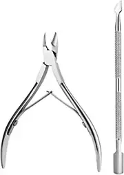 Cuticle Trimmer with Cuticle Pusher - Cuticle Remover Cuticle Nipper Professiona