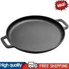 30cm Pizza Pan Cast Iron Round Griddle For Crepes And Pizza BBQ Camping Fry Pan