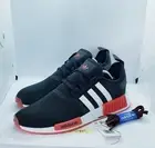 Adidas NMD_R1 Low Top Running Shoes Black White Red GW1620 Mens size 11.5 NIB