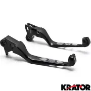 Drilled Black Motorcycle Hand Levers Cut Out for Harley Softail Sportster FLSTF