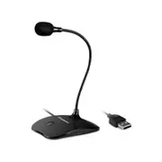 Simplecom UM360 Plug and Play USB Desktop Microphone with Flexible Neck and Volume Button